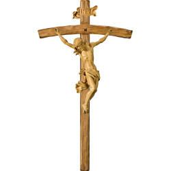 Cristo Barroco en cruz arqueada